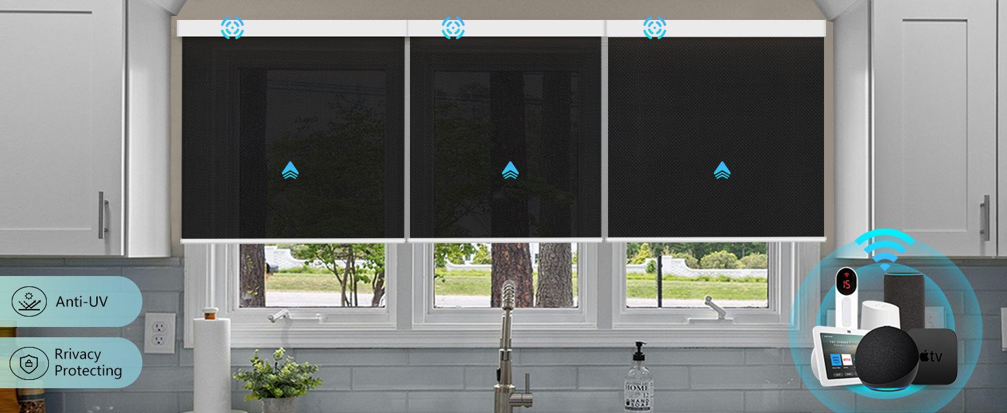 motorized shades for indoor windows