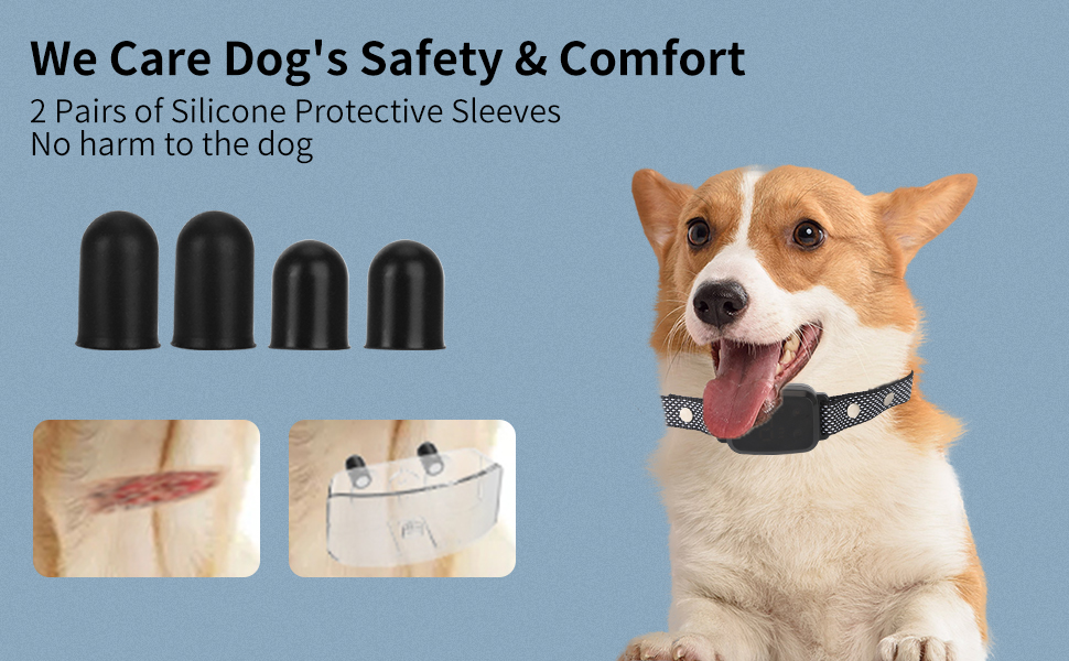 Dog Bark Collar，Euitent Rechargeable Smart AntiBark Training Bark Collars，8 Levels