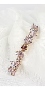 Hair rhinestone barrette