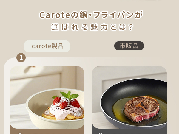 Amazon.co.jp: CAROTE カローテ フライパン セット 16点 IH対応