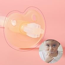 Haakaa 360°Baby Toothbrush with Suction Base Silicone Teether for Infant Training Tooth Brush