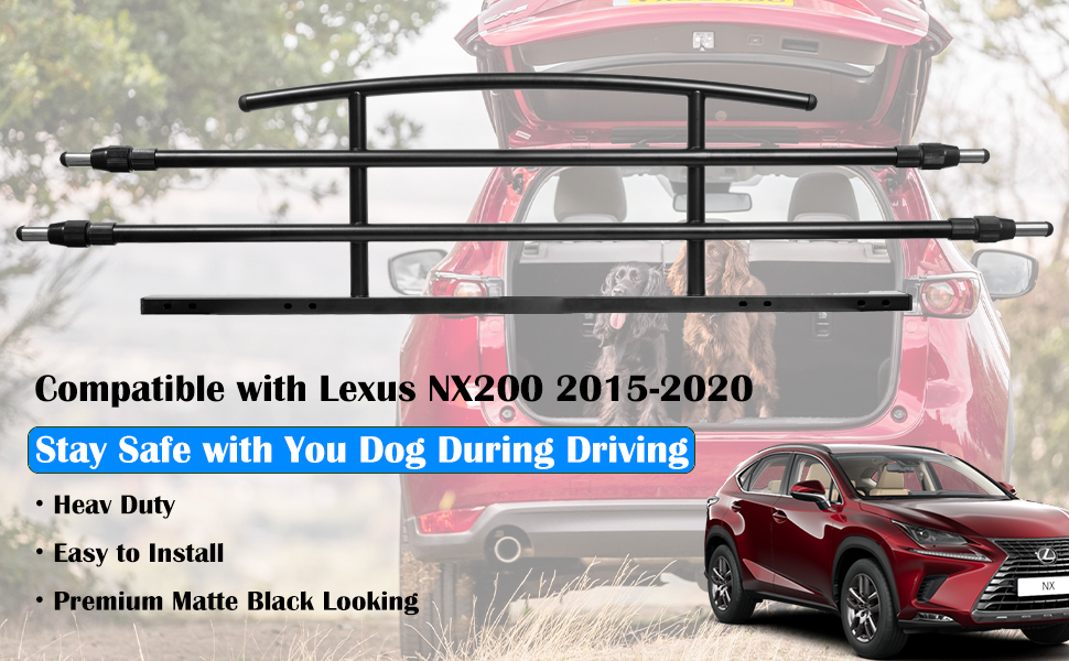 WASAI Dog Car Barrier Divider Dog Barrier for Cargo Area