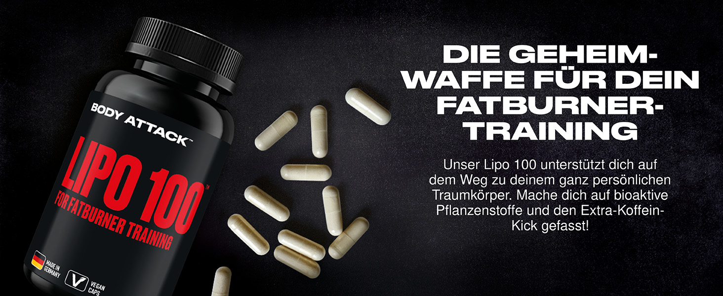 Lipo Kapseln Fatburner Training Extra Koffein