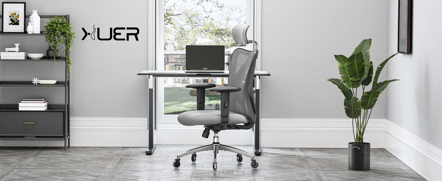 XUER Ergonomic Office Chair, Mesh Computer Desk Chair with