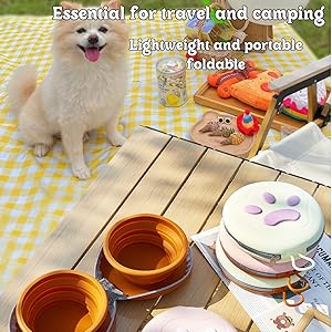 collapsible dog bowls