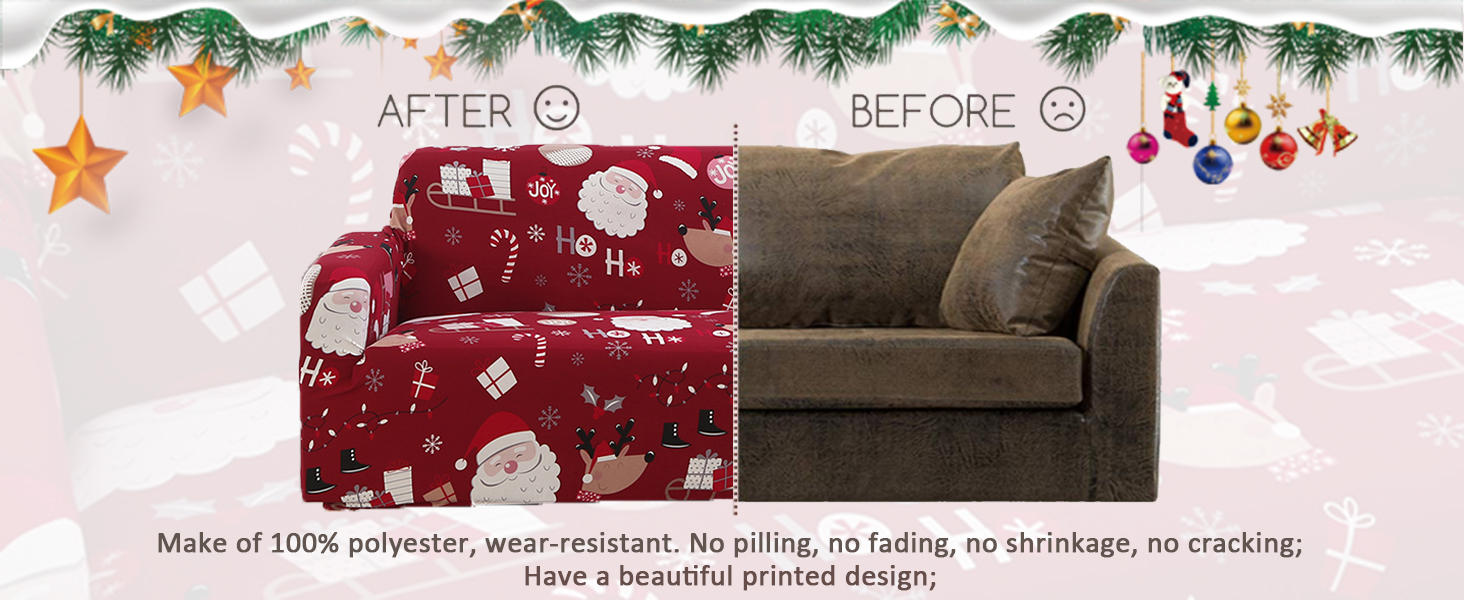 sofa covers christmas