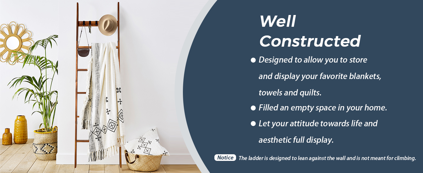 blanket ladder wood