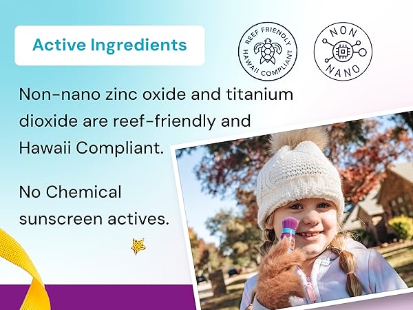 non nano zinc oxide reef friendly sunblock natural face spf toddler hawaii