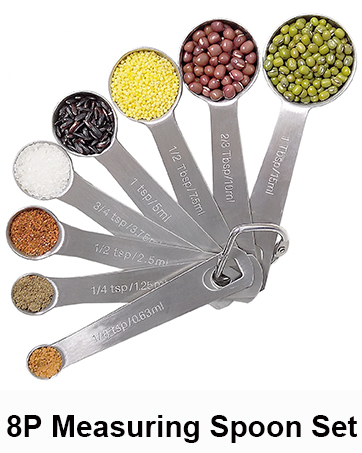 8P measuring spoon set