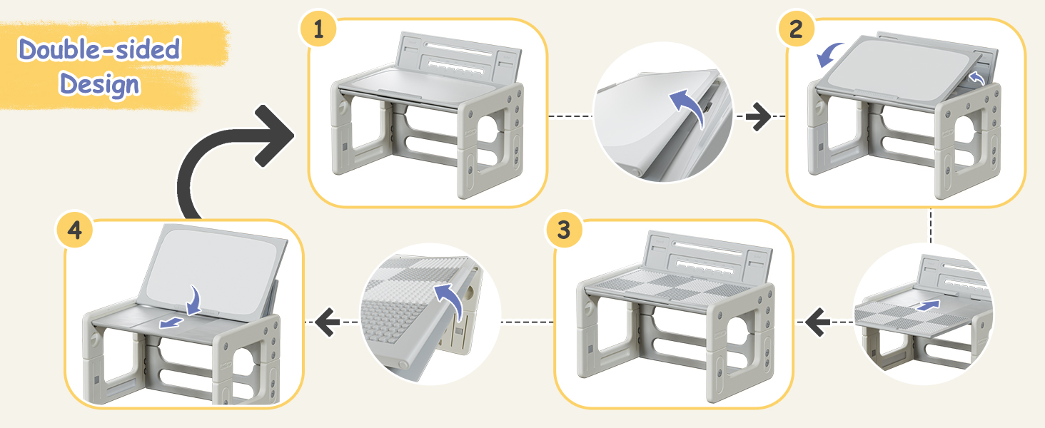 BanaSuper 3 In 1 Folding Kids Art Easel - Double-Sided Foldable Wooden Art Easel With Magnetic