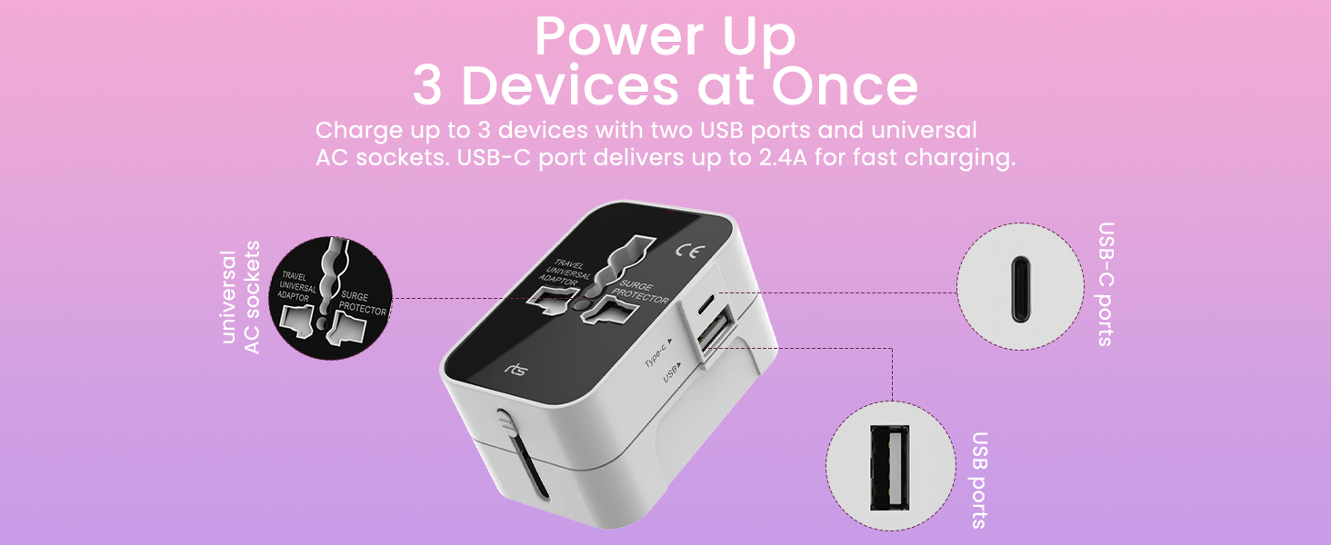 travel adapter with usb multi country travel adapter worldwide travel adapter universal plug canada 