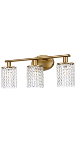 LED CRYSTAL GOLD BATHROOM VANITY LIGHTS FIXTUTES