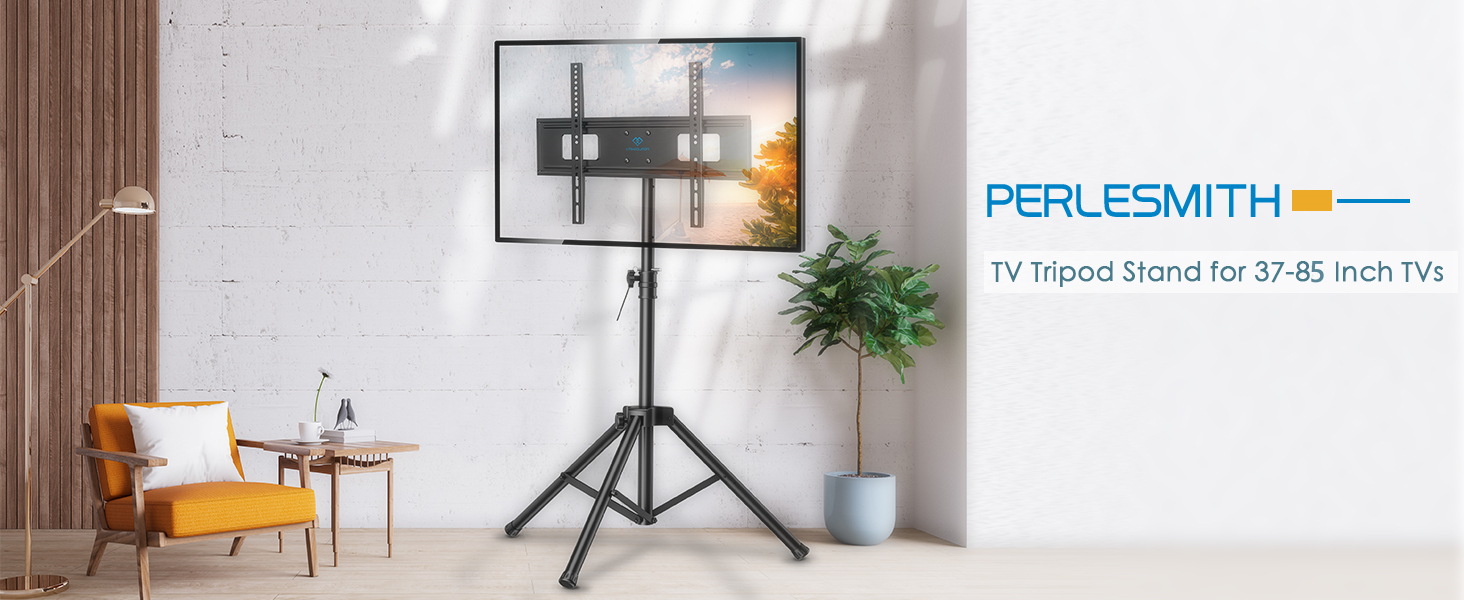 PERLESMITH Tripod TV Stand Portable TV Stand for 3785