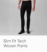 Calvin Klein Men's Move 365 Stretch Slim Fit Wrinkle Resistant Tech Woven Pant