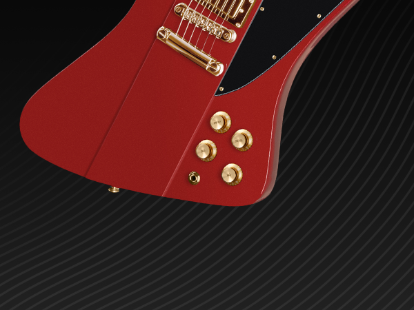 Amazon.com: Epiphone EXCLUSIVE Firebird, Ruby Red with Gold