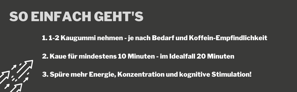 koffein kaugummi, energy kaugummi, anleitung, guming
