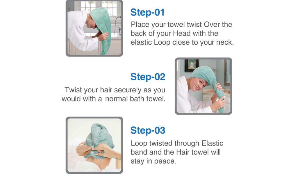 SPN-BFCC Bath Towel Hair Dry Cap -Quickly Dry Hair Towel