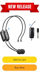 wireless headset microphone for two people