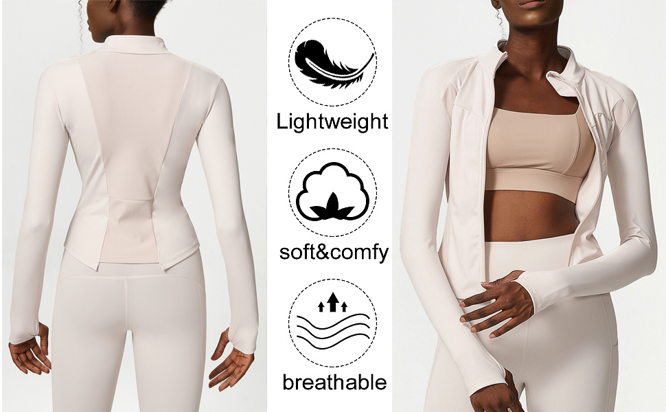 full zip yoga jacket women