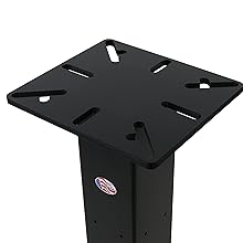 Universal mounting plate fits many bench vises and grinders