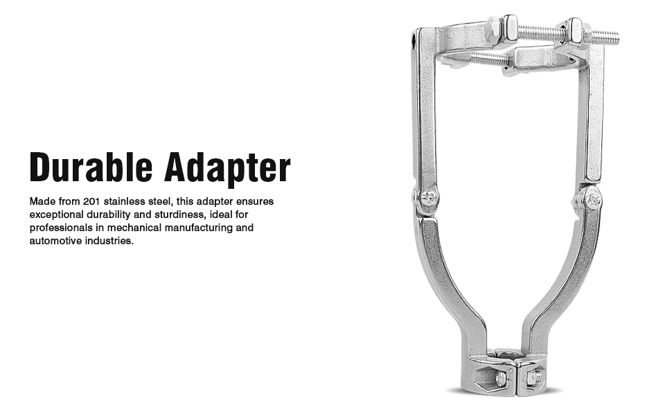 Garaook Square Hole Drill Bit Adapter, 201 Stainless Steel Mortising Attachment for Drill Press