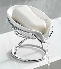 リーフ型ソープディッシュ セラミック 石鹸置き 水滴が溜まらない作り リーフ型ソープディッシュ セラミック 石鹸置き 水滴が溜まら