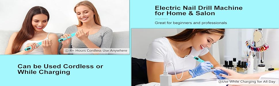 Electric Nail Drill Machinefor Home & Salon