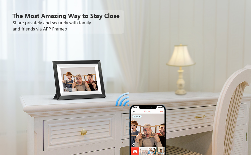 FRAMEO 10.1 Inch Digital Camera Compact, MARVUE WiFi