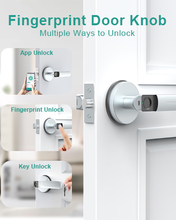 BIWIBON door lock fingerprint multiple ways to unlock