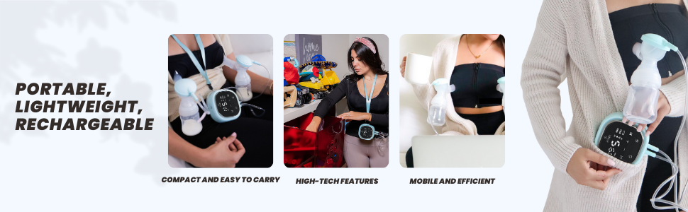 zomee z2 double electric breast pump hands free portable wireless breastpump משאבת חלב
