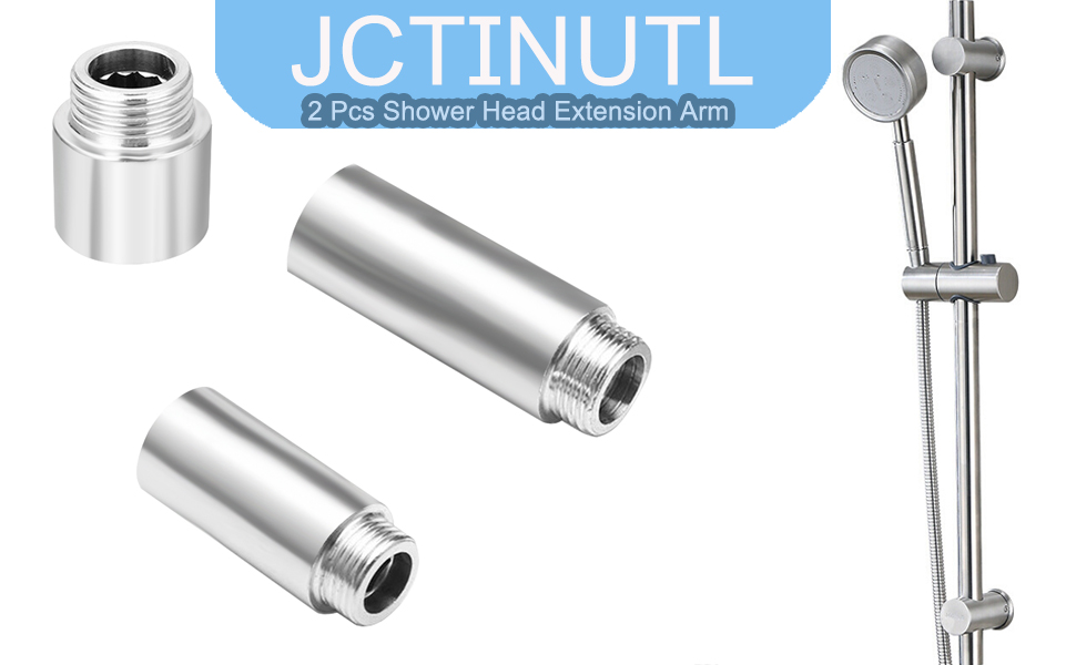 Beduan Shower Head Extension Tube Pipe Fittings, G 1/2 Male To G 1/2