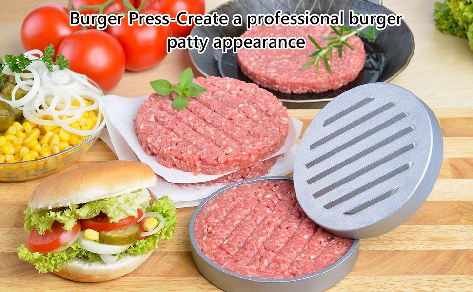 Burger Press, Burger Maker, Burger Patty Maker, Meat Patty Hamburger