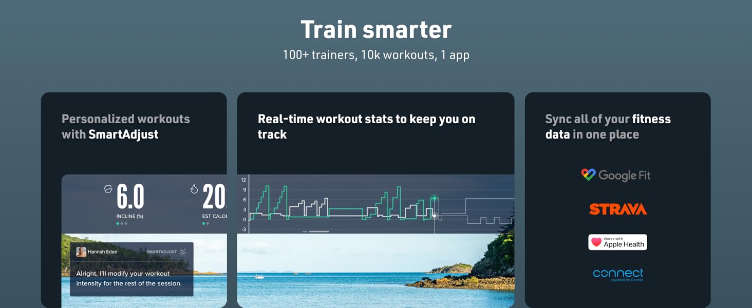 Personalized workouts, real-time workouts stats, sync all your fitness data in one place