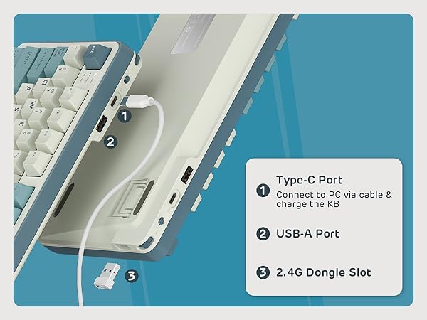 Bluetooth 2.4G mechanical wireless wired BT gaming TKL small portable 80% 65% 60% 70% 60 percent