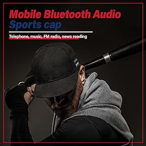 baseball cap with speaker