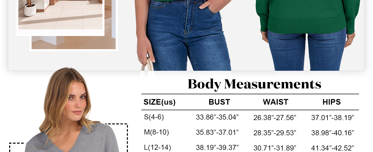 ANRABESS Womens Long Sleeve V Neck Sweaters 2025 Fall Casual Basic Pullover Jumper Top