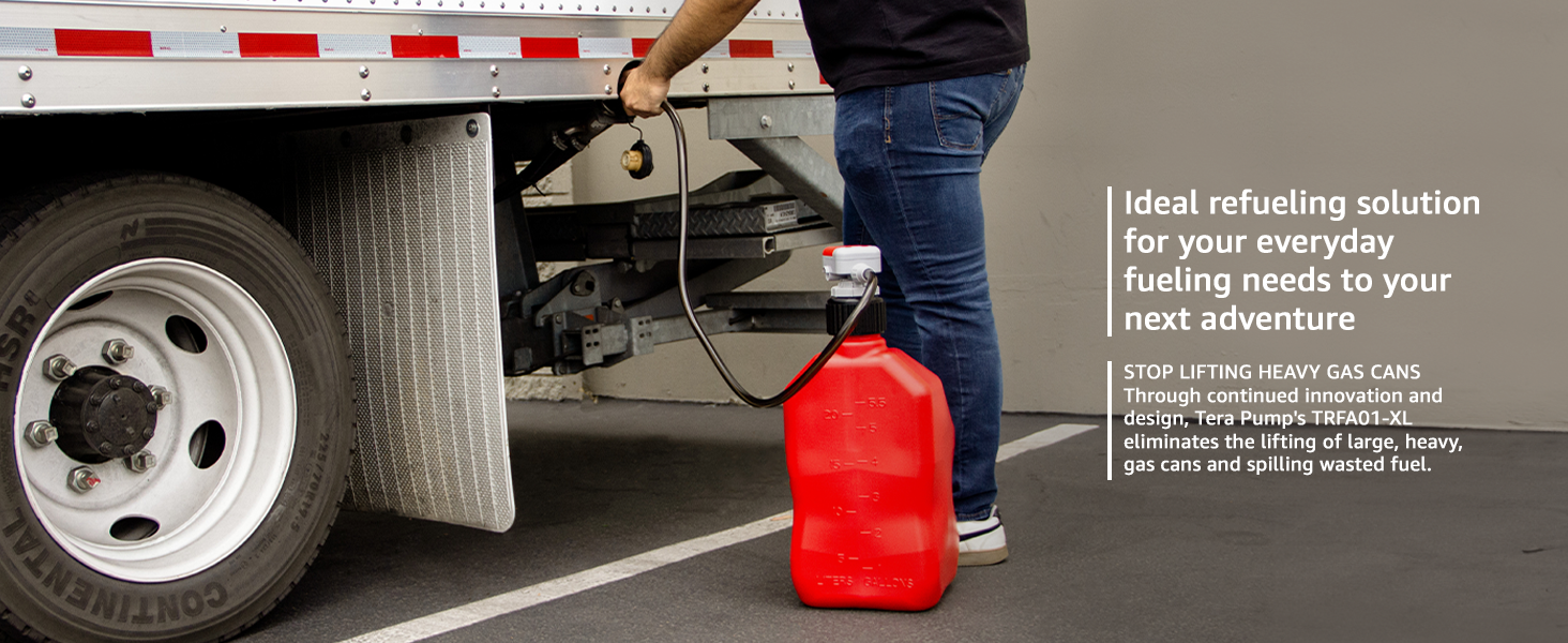 STOP LIFTING HEAVY GAS CANS