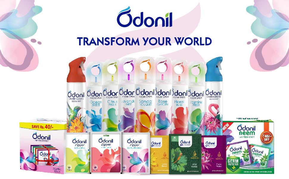 Odonil Bathroom Air Freshener Blocks 400g (100g*4) Mixed Fragrances