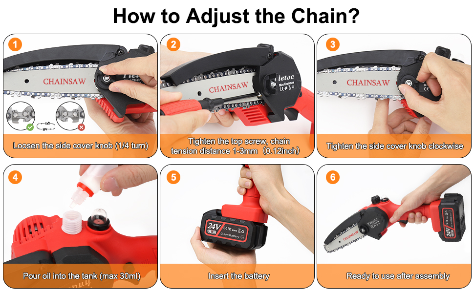 Mini cordless chainsaw