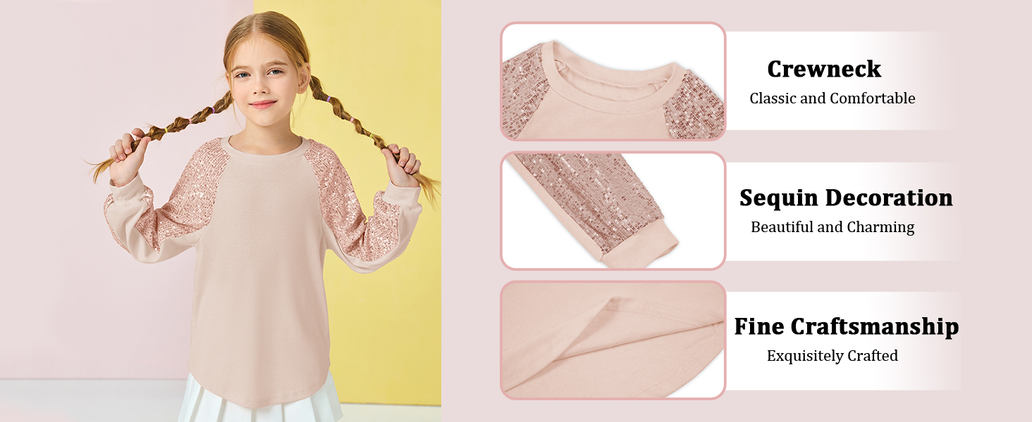 Sudadera de lentejuelas para niñas