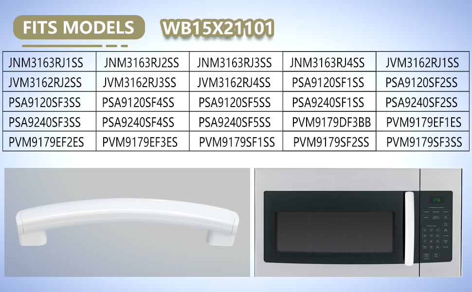 Vsttar Upgraded Parts WB15X21101 Microwave Oven Door Handle