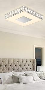 Crystal Ceiling Light-Square