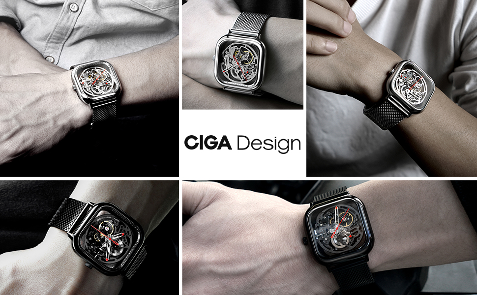 CIGA DESIGN 自動巻腕時計 機械式 レッド・ドットデザイン Amazon | CIGADesign 腕時計 メンズ 自動巻き 機械式 2017RedDot