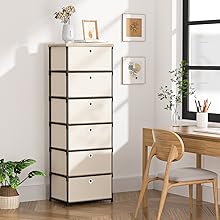 6 drawer fabric dresser
