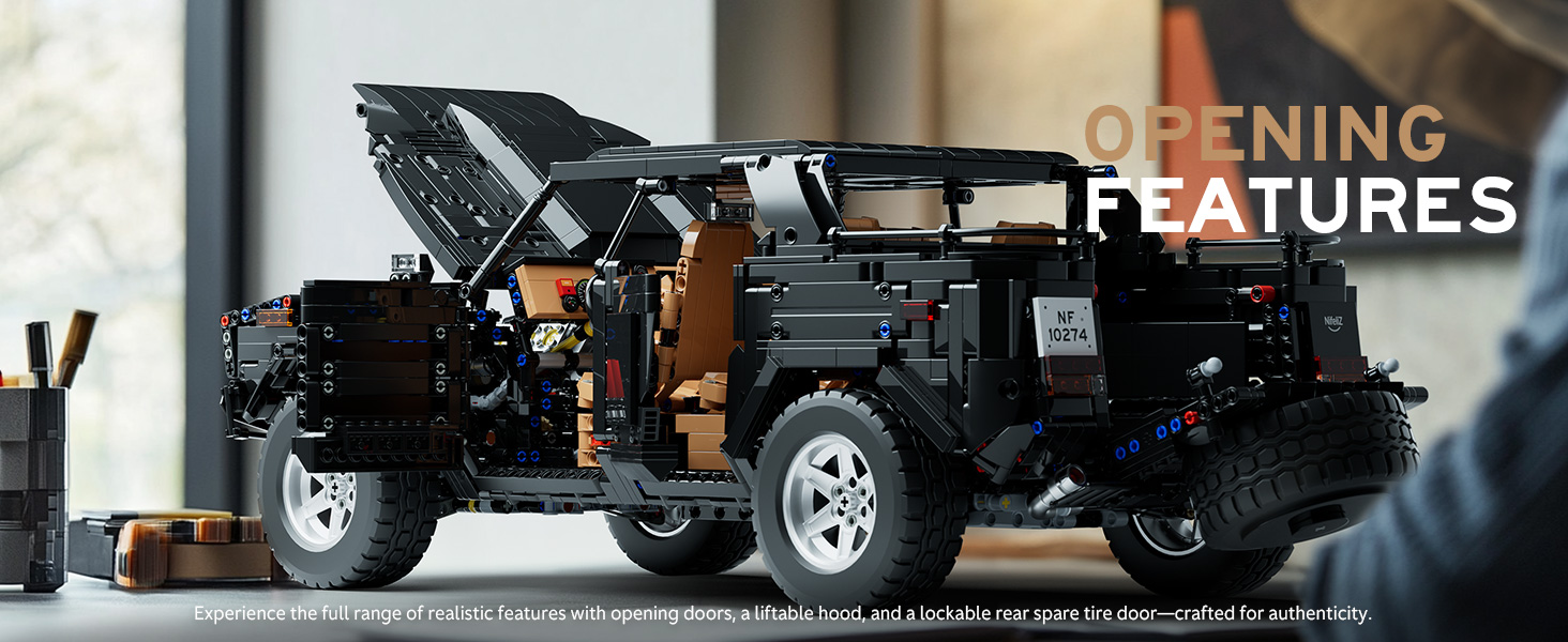 Nifeliz L002 SUV Technical Truck Car Construction Toy to Build or Display