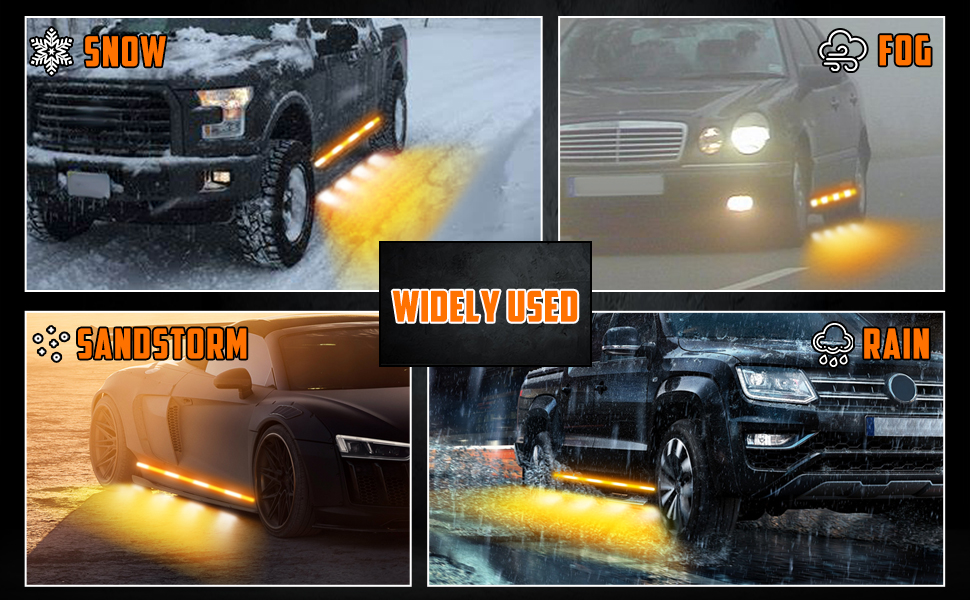 Afurkuot 2In1 Truck LED Running Board Light 70 Inch
