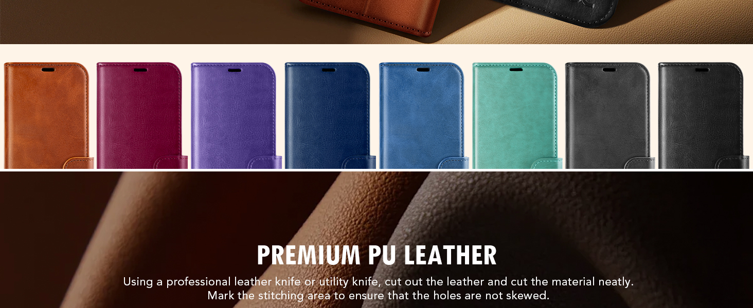 OCASE Google Pixel 8A Case PU Leather Mobile Phone Case Leather Flip