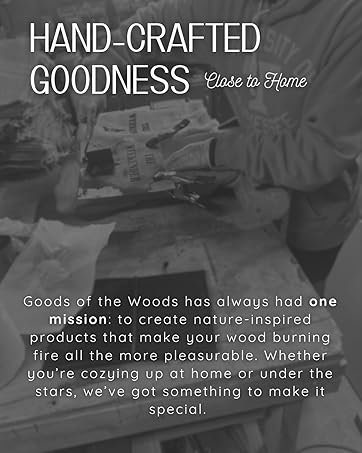 Goods of the woods hearth rugs campfire wood burning stove accessories handmade in USA