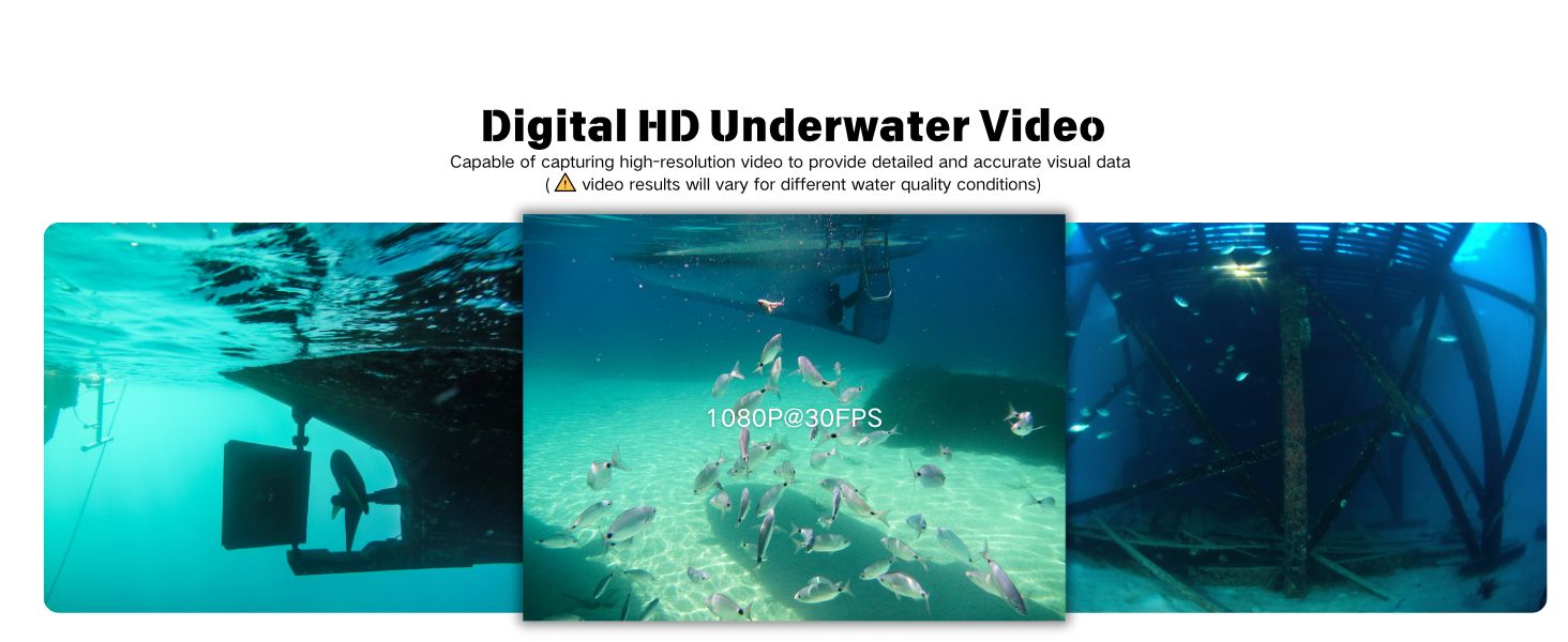 underwater video camera Can be used to inspect underwater bridge piers, ship bottoms