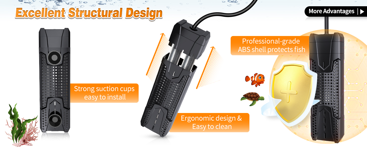 submersible fish tank heater